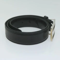 Brand Street GUCCI Belt Leather 33.5"-35.4" Black Auth Ti1522 -Best Jewelry Store ti1522 5
