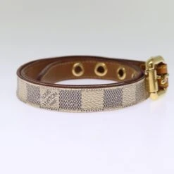 Brand Street LOUIS VUITTON Damier Azur Ceinture Tresor Belt 36.2" M9730 LV Auth Ti1747 -Best Jewelry Store ti1747 5