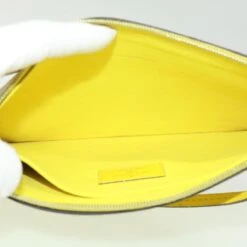 Brand Street LOUIS VUITTON Neverfull MM Pouch Pistash Yellow LV Auth Ai683 -Best Jewelry Store tp502 19