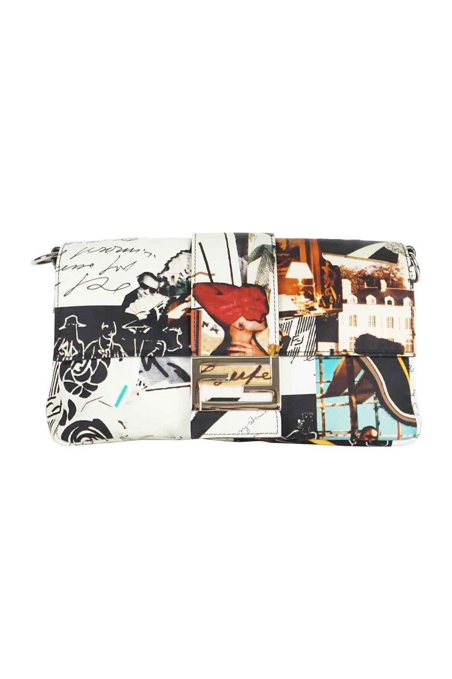 The Hula FENDI Karl Kollage' Print Nylon Baguette Bag 6 The Hula FENDI Karl Kollage' Print Nylon Baguette Bag - Image 4