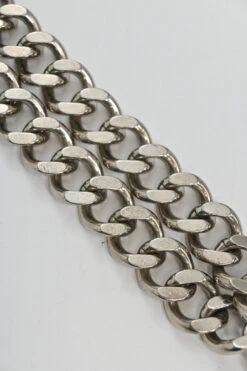 The Hula CHRISTIAN DIOR Sterling Silver Logo-embossed Padlock Chainlink Necklace -Best Jewelry Store u4301 wa3401 dior 4