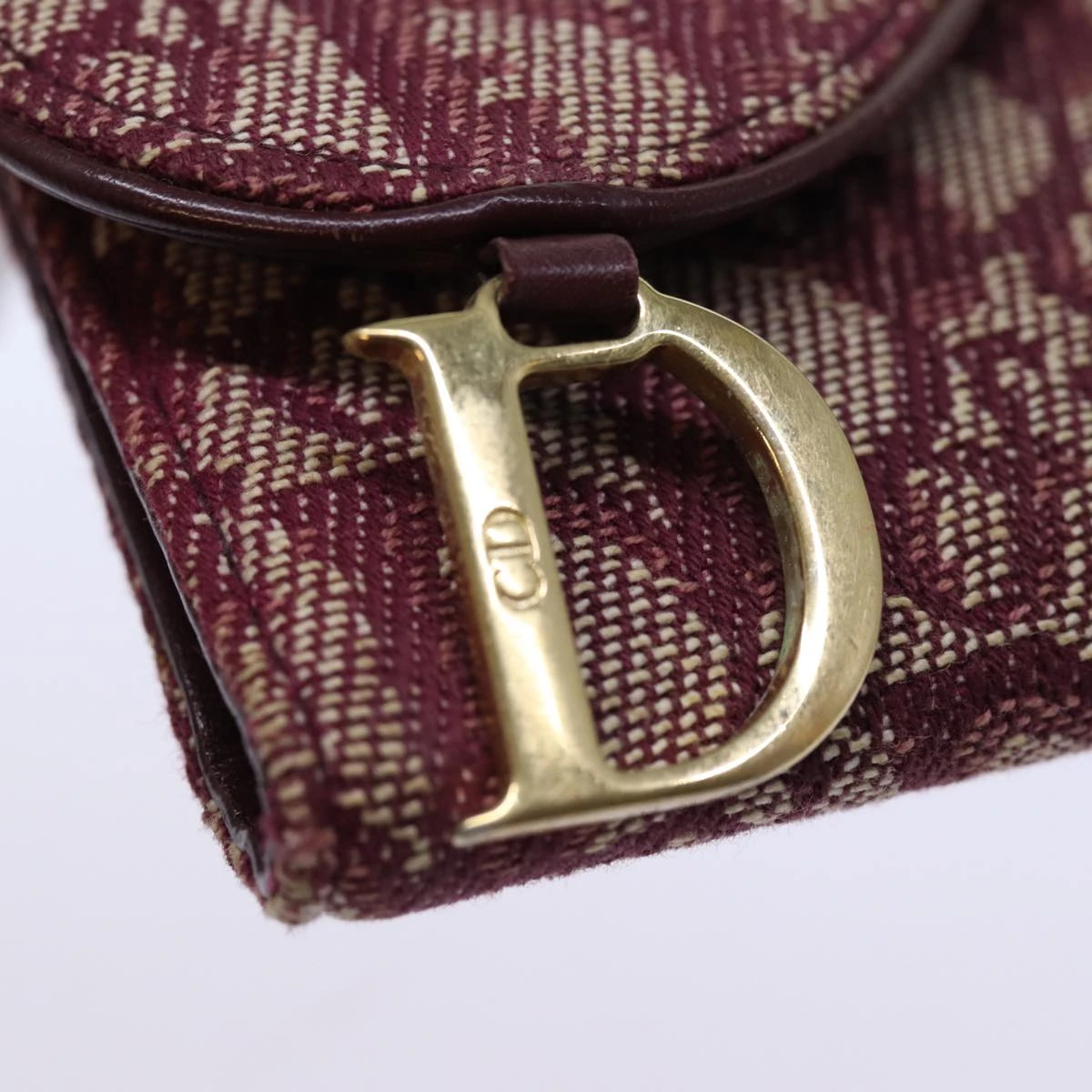 Brand Street CHRISTIAN DIOR Trotter Canvas Saddle Wallet Red Auth Yk12488 9 Brand Street CHRISTIAN DIOR Trotter Canvas Saddle Wallet Red Auth Yk12488 - Image 7