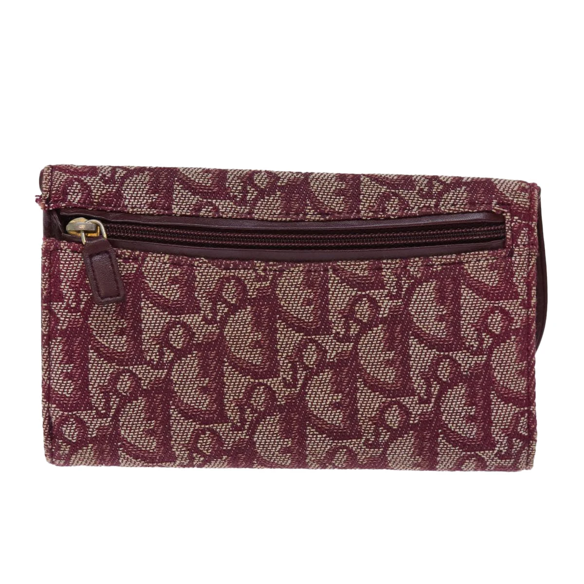 Brand Street CHRISTIAN DIOR Trotter Canvas Saddle Wallet Red Auth Yk12488 4 Brand Street CHRISTIAN DIOR Trotter Canvas Saddle Wallet Red Auth Yk12488 - Image 2