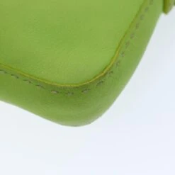 Brand Street FENDI Celeria Mamma Baguette Shoulder Bag Leather Green Auth Yk12521 -Best Jewelry Store yk12521 13