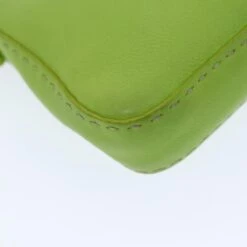 Brand Street FENDI Celeria Mamma Baguette Shoulder Bag Leather Green Auth Yk12521 -Best Jewelry Store yk12521 14
