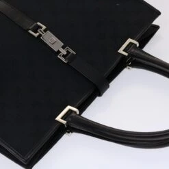 Brand Street GUCCI GG Canvas Jackie Hand Bag Black Auth Yk7654B -Best Jewelry Store yk7654B 6