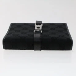 Brand Street GUCCI GG Canvas Jackie Day Planner Cover Leather Black Auth Yk7939 -Best Jewelry Store yk7939 6