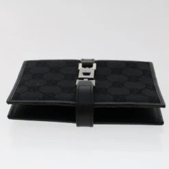 Brand Street GUCCI GG Canvas Jackie Day Planner Cover Leather Black Auth Yk7939 -Best Jewelry Store yk7939 7