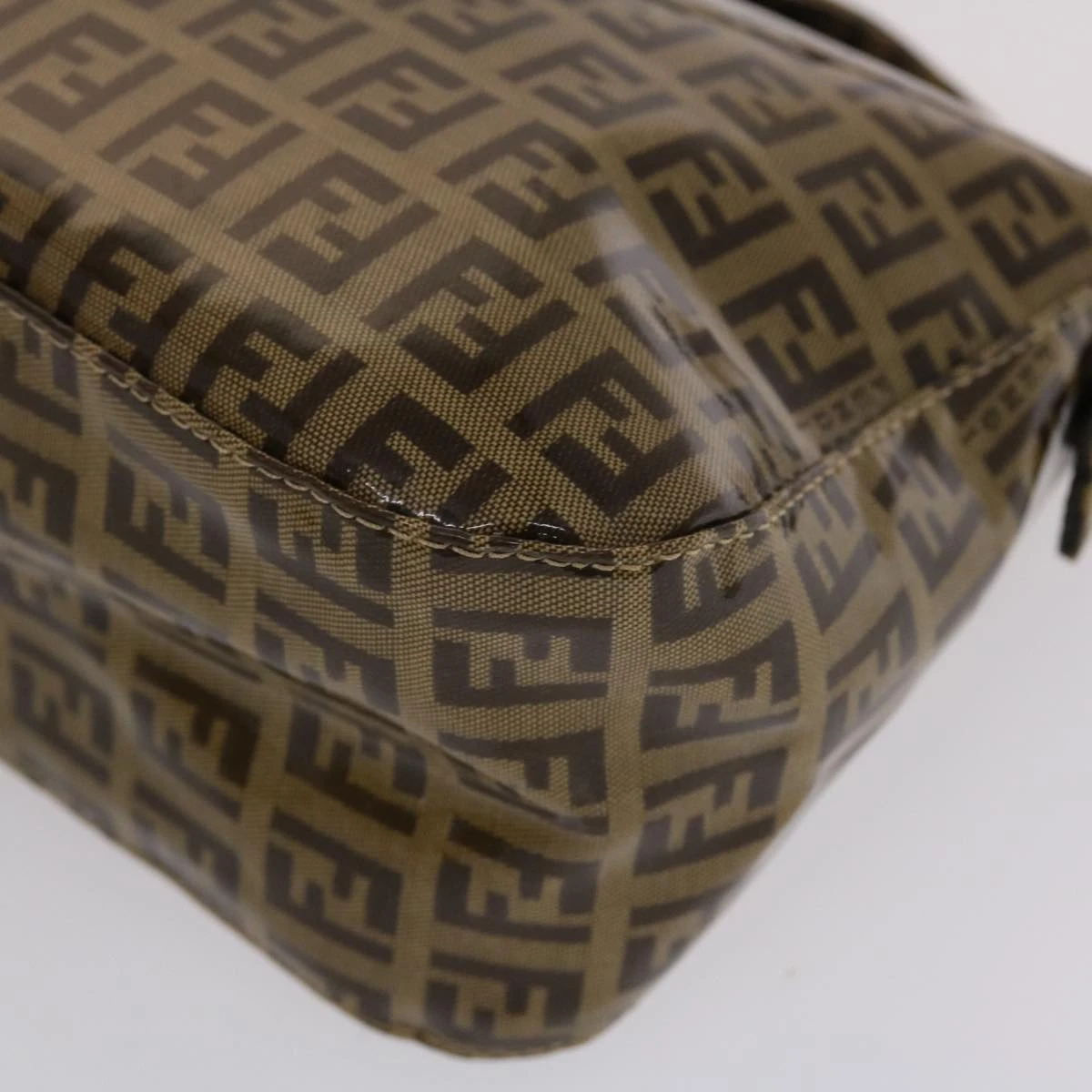 Brand Street FENDI Zucchino Canvas Mamma Baguette Shoulder Bag Brown Auth Yk7943 16 Brand Street FENDI Zucchino Canvas Mamma Baguette Shoulder Bag Brown Auth Yk7943 - Image 14