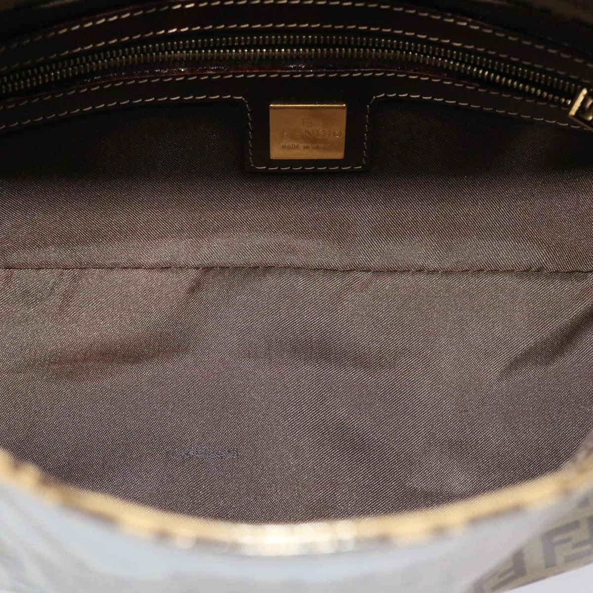 Brand Street FENDI Zucchino Canvas Mamma Baguette Shoulder Bag Brown Auth Yk7943 12 Brand Street FENDI Zucchino Canvas Mamma Baguette Shoulder Bag Brown Auth Yk7943 - Image 10