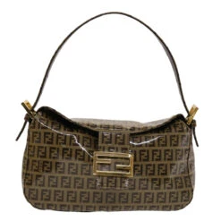 Brand Street FENDI Zucchino Canvas Mamma Baguette Shoulder Bag Brown Auth Yk7943 34 Brand Street FENDI Zucchino Canvas Mamma Baguette Shoulder Bag Brown Auth Yk7943 -Best Jewelry Store yk7943 2