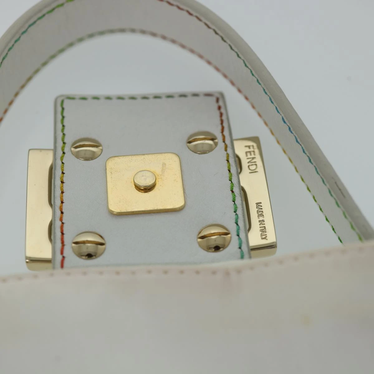 Brand Street FENDI Zucca Canvas Embroidery Mamma Baguette Bag 2way Multicolor Auth Yk8631A 22 Brand Street FENDI Zucca Canvas Embroidery Mamma Baguette Bag 2way Multicolor Auth Yk8631A - Image 20