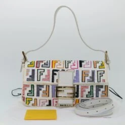 Brand Street FENDI Zucca Canvas Embroidery Mamma Baguette Bag 2way Multicolor Auth Yk8631A 33 Brand Street FENDI Zucca Canvas Embroidery Mamma Baguette Bag 2way Multicolor Auth Yk8631A -Best Jewelry Store yk8631A 45