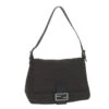 Brand Street FENDI Zucchino Canvas Mamma Baguette Shoulder Bag Black Auth Yk9359 -Best Jewelry Store yk9359 1
