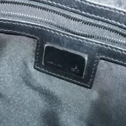 Brand Street FENDI Zucchino Canvas Mamma Baguette Shoulder Bag Black Auth Yk9359 -Best Jewelry Store yk9359 14