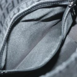 Brand Street FENDI Zucchino Canvas Mamma Baguette Shoulder Bag Black Auth Yk9359 -Best Jewelry Store yk9359 18