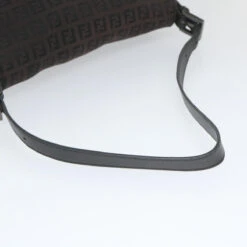Brand Street FENDI Zucchino Canvas Mamma Baguette Shoulder Bag Black Auth Yk9359 -Best Jewelry Store yk9359 7