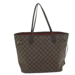 Brand Street LOUIS VUITTON Damier Ebene Neverfull MM Tote Bag N51105 LV Auth Yk9609